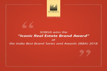 Sobha awarded Iconic Real Estate Brand Award 2018